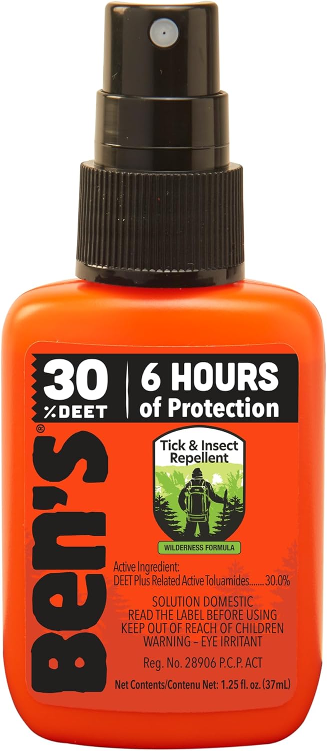 Ben's 30% DEET Mosquito, Tick and Insect Repellent, 1.25 Ounce Pump
